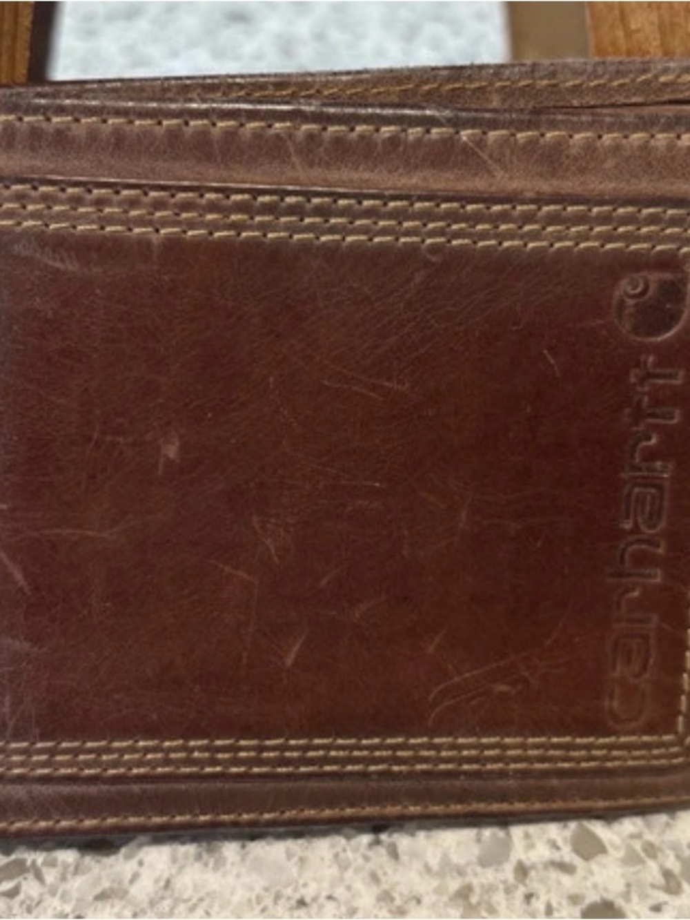 Carhartt Brown Leather Card & Key Holder Wallet
